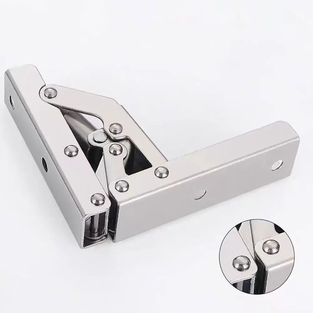 2Pcs Rust Resistance 90 Degree Hinge With Screws Steel Plate Cabinet Door Hinge Furniture Hardware Simple Installation