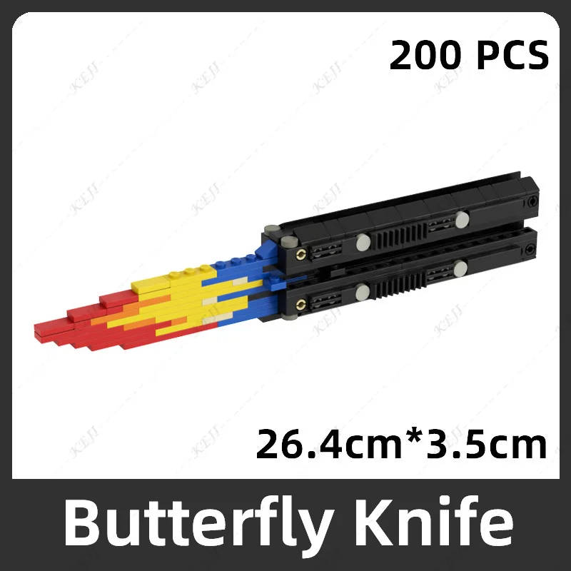 Military Karambit Butterfly Knife Building Blocks - DIY Toy Dagger