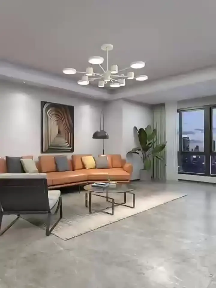ZAITINZ Modern Flush Mount Ceiling Light, Dimmable LED Lampara de Techo