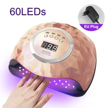 

UV LED Nail Dryer For Manicure 60LED Fast Curing All Gels Nail Lamp With Smart Auto Sensor LCD Display Salon Use Nail Art Tools