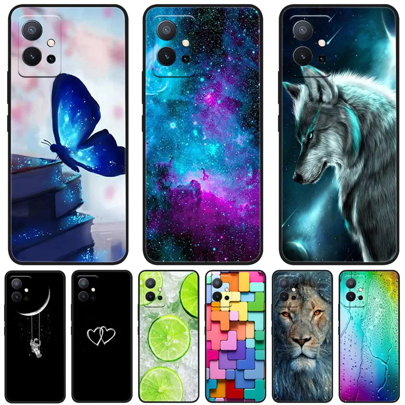 Per Vivo Y33S 5G Custodia Vivo Y75 Y55 T1 5G Cute Fashion Silicone Soft Tpu Cover Per Vivo T1 5G Vivot1 Case Fundas Bumper