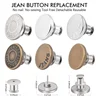 5/10/20Pcs Button Pins for Loose Jeans No Sew Instant Replacement Snap Tack Pant Button Adjustable Metal Pants Button Tightener 2