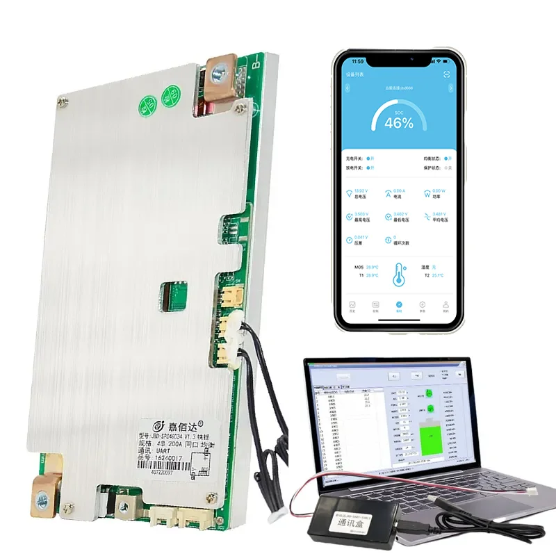 스마트 BMS 18650 리튬 배터리 전기 스쿠터, 블루투스 UART NTC 기능, 4S 12V LiFePo4 BMS 3S 12V 리튬 이온 100A 150A 200A