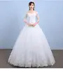 Maria Novia Half Sleeve Belt Wedding Dresses Off The Shoulder Lace Boat Neck Bride Dress Ball Gown Robe De Mariee Customized 6