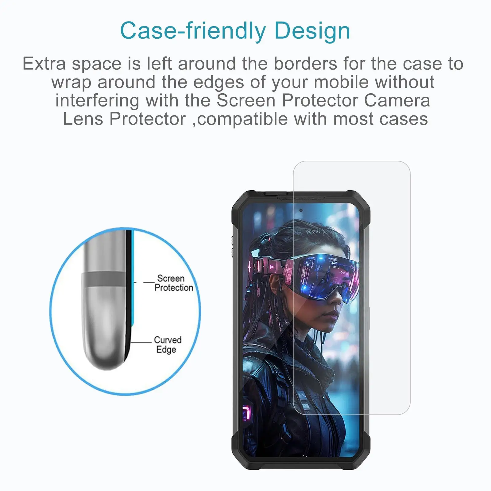 For Unihertz 8849 Tank 4 Pro 10pcs 0.26mm 9H 2.5D Tempered Glass Film