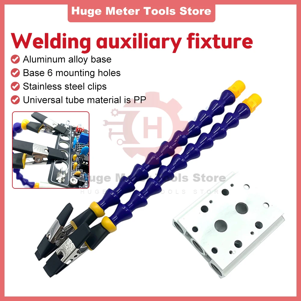 Bench Vise Table Clamp Soldering Station with 2/4/6 Flexible Arms Welding Station Holder PCB Welding Repair Third Hand Tool