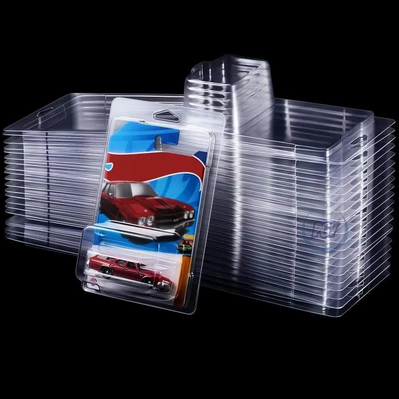 10/20/40PCS 자동차 장난감 투명 디스플레이 케이스 Hotwheels 보호 쉘..