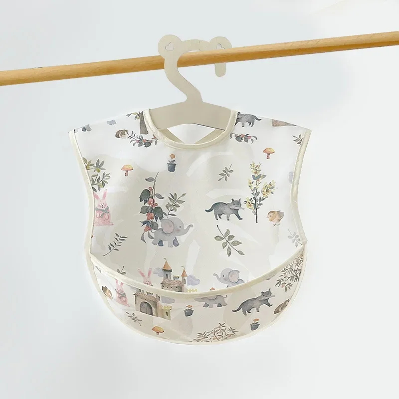 Waterproof Baby Bibs for Eating Baby Food PU Coated Children's Aprons Anti-Mess Feeding Smocks Made in China Suitable for Babies