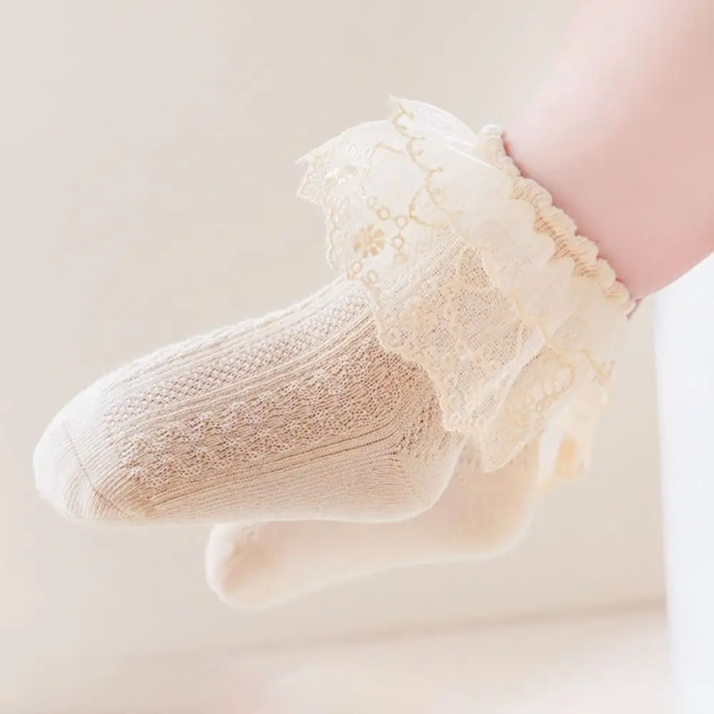 3Pairs Comfortable Lace Lolita Baby Ankle Socks Sweet Short Tube Children Cotton Socks Hosiery Kids Toddle Princess Socks Kids
