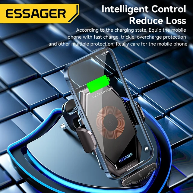 Essager 15W Qi Wireless Charger Car Phone Holder Air Vent Mount Stand For iPhone  Samsung Cell Phone Support Fast Charging - AliExpress