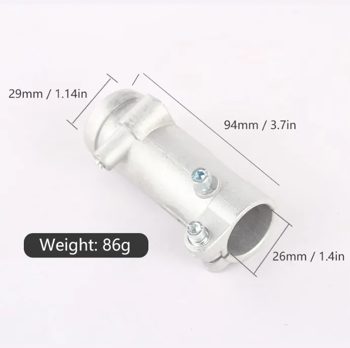 2Pcs 94mm Grass Trimmer Flexible Shaft Aluminum Connector Tube Adapter Replacement For Backpack Brush Grass Trimmers Accessories