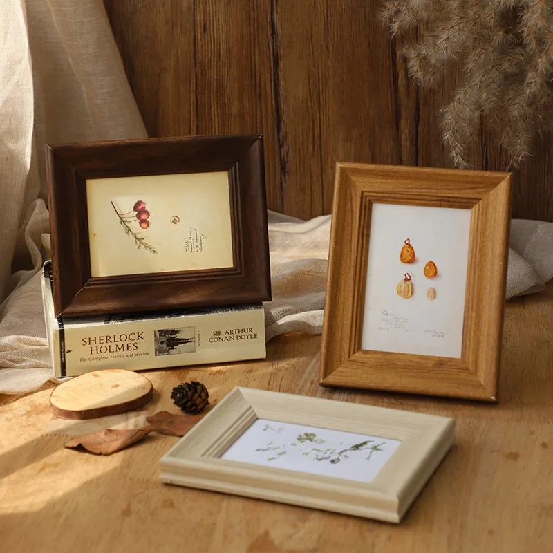 빈티지 아메리칸 스타일 탁상 및 벽걸이 액자, 흰색 크리에이티브 송진 프레임, 6 인치, 8 인치 사진, 1 개