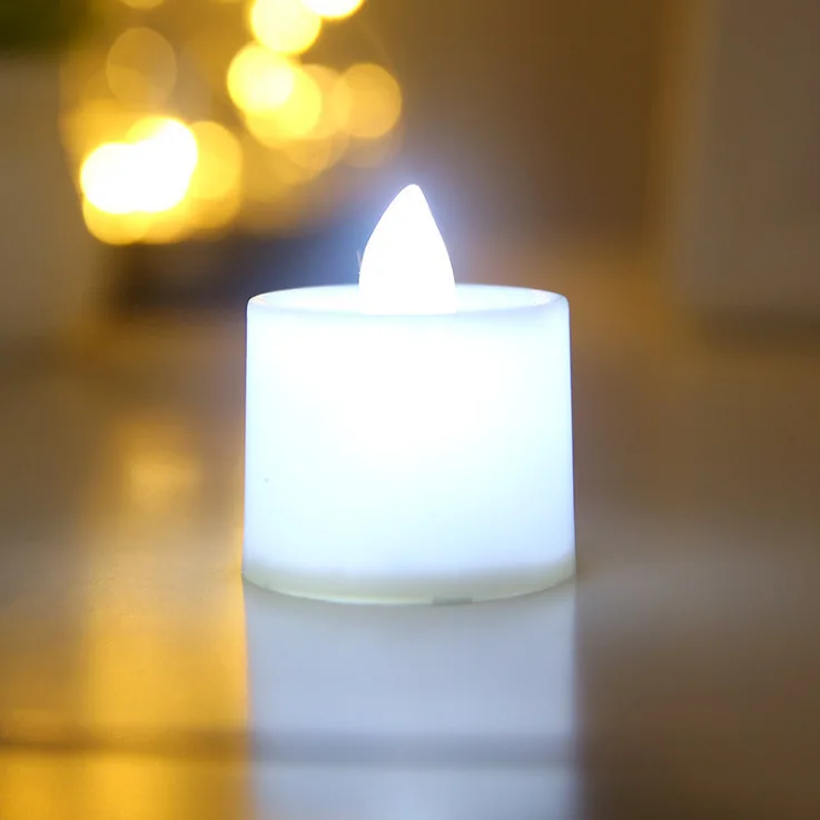 thumbnail image 1 of Vela LED sin llama para decoración de bodas, fiestas de Navidad en casa, velas de té electrónicas con forma de corazón que funcionan con pilas, 1 of 5