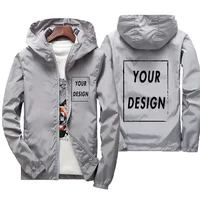 Veste d'automne avec Logo de marque personnalisé pour homme, coupe-vent chaud et imperméable, vêtements décontractés, grande taille 7Xl, vert, noir, rouge, pour l'extérieur 4