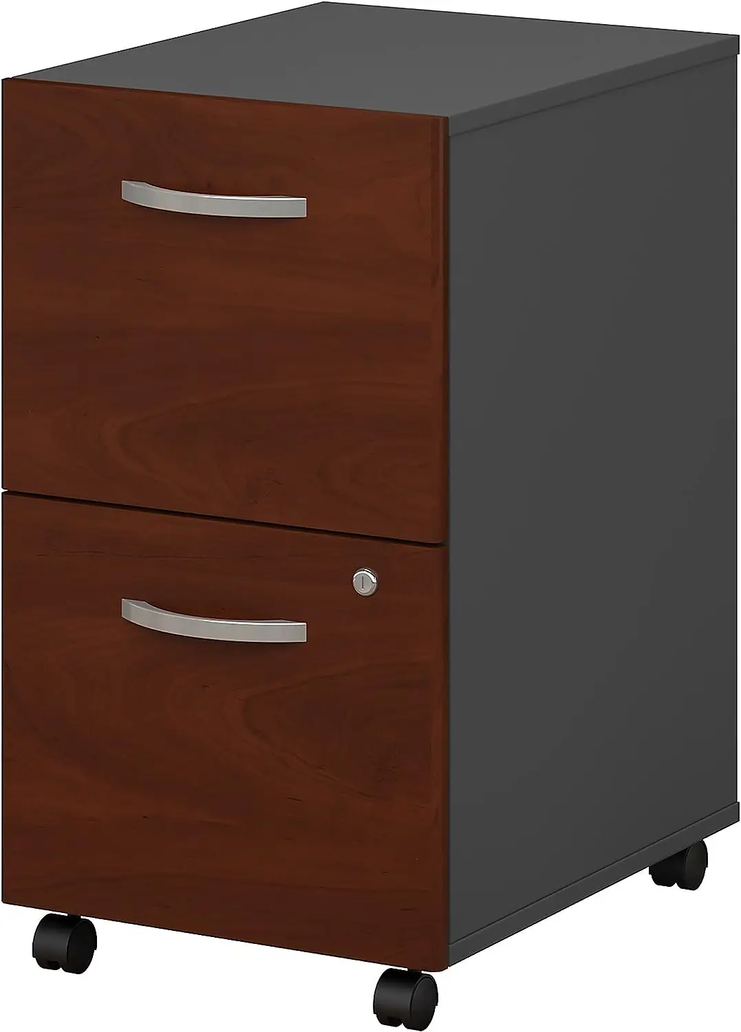 

C 2 Drawer Mobile File Cabinet in Hansen Cherry