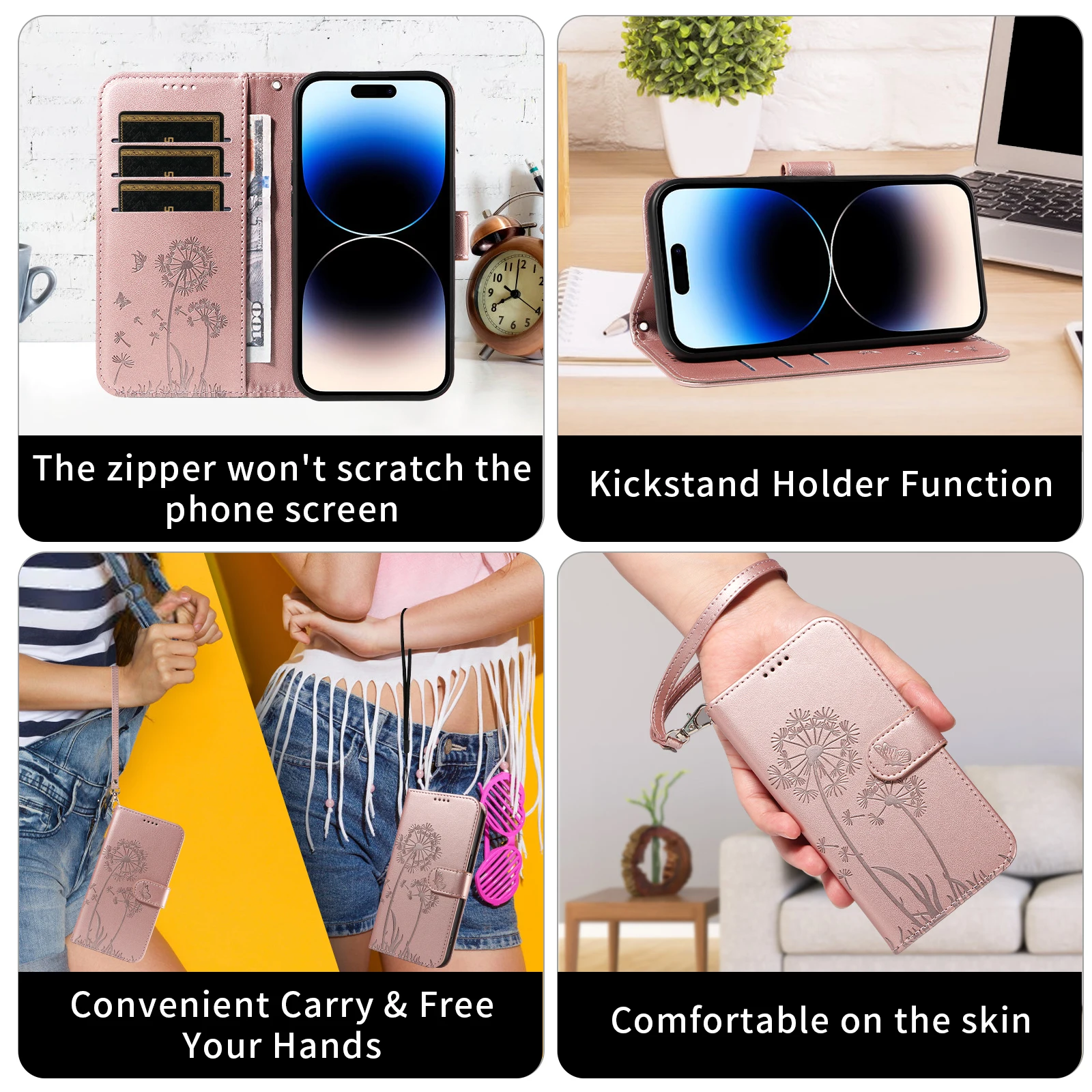Leather Wallet Phone Case - Stylish and Durable Protection