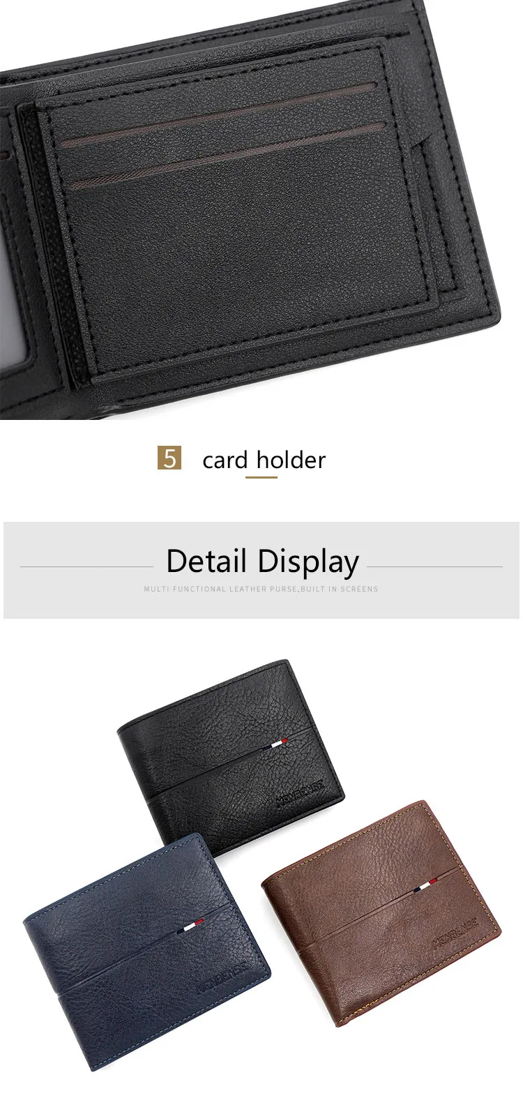 2025 New Male Short Bifold Zipper Card Holder Purse Slim Men's Wallets Simple Coin Pocket High Quality PU Leather Men Money Bag Image 15