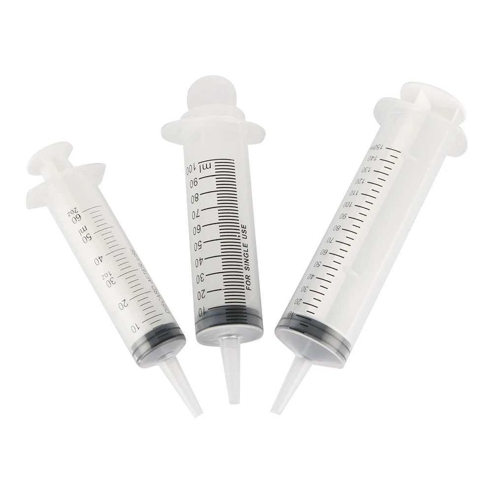 Bird Feeding Syringe With Feeding Spoon Plastic Chick Animal Parrot Pigeon Feed Syringe Pet Tool 60/100/150ML