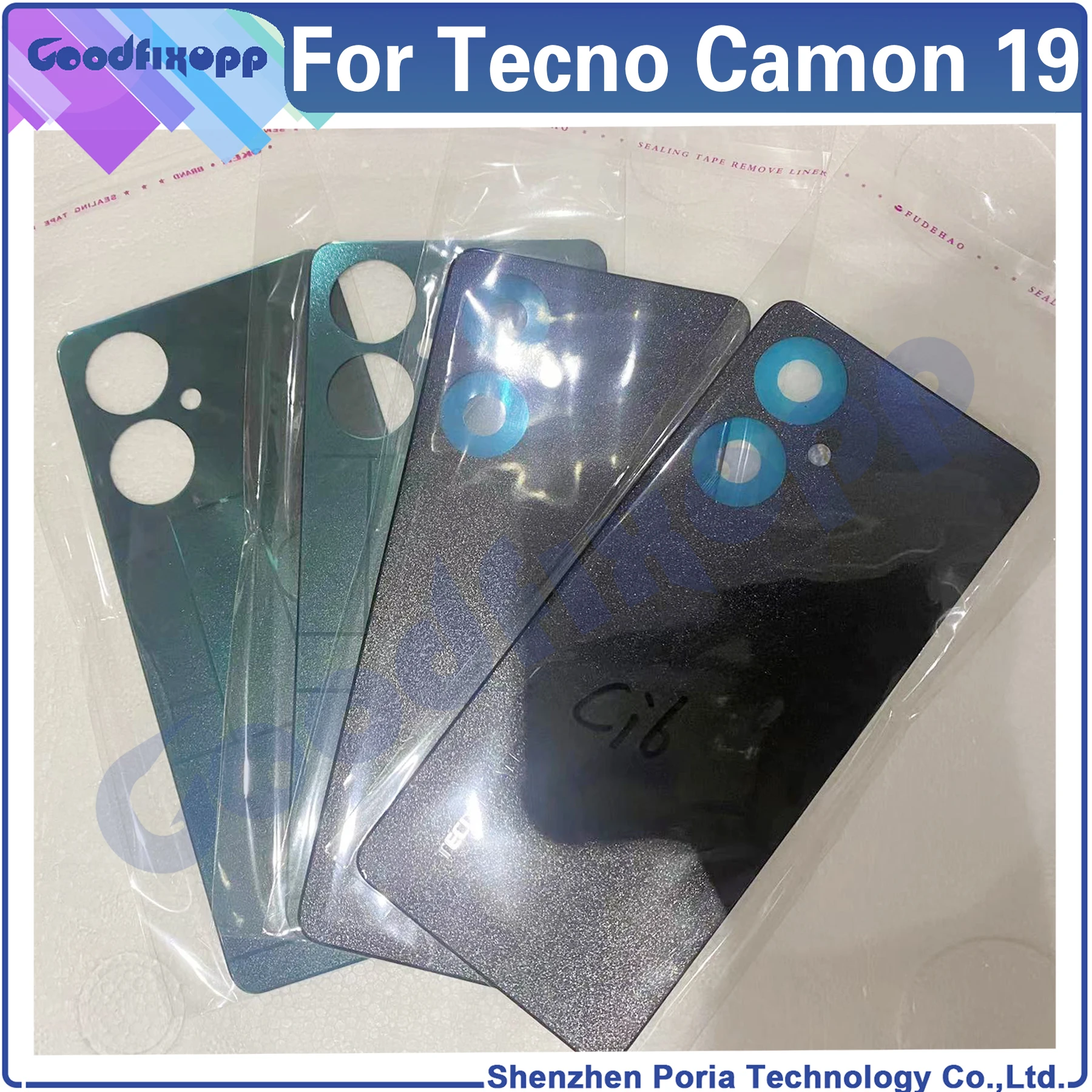 

For Tecno Camon 19 Ci6 CI6n Back Cover Door Housing Case Rear Cover For Camon19 Battery Cover Replacement