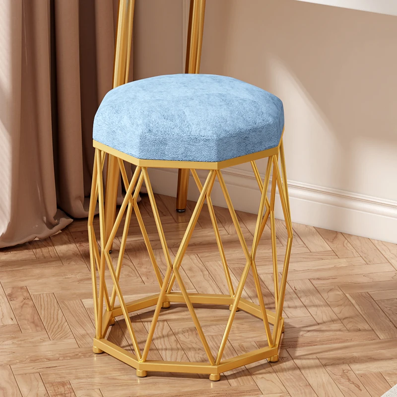 

Nordic Makeup Stools Home Dressing Tables Stools Photos Modern Living Rooms Light Luxury Chairs Simple Round Stools