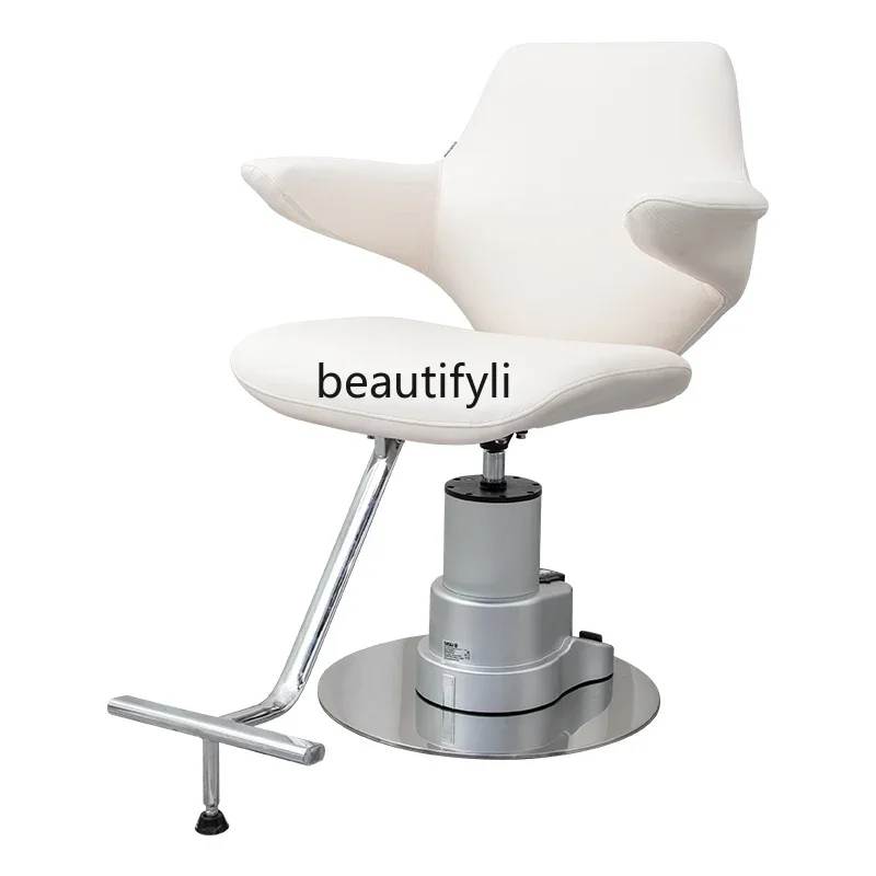 Wireless Electric Lifting Barber Chair Hairdressing Shop Hair Cutting Chair Hair Salon Hot Dyeing