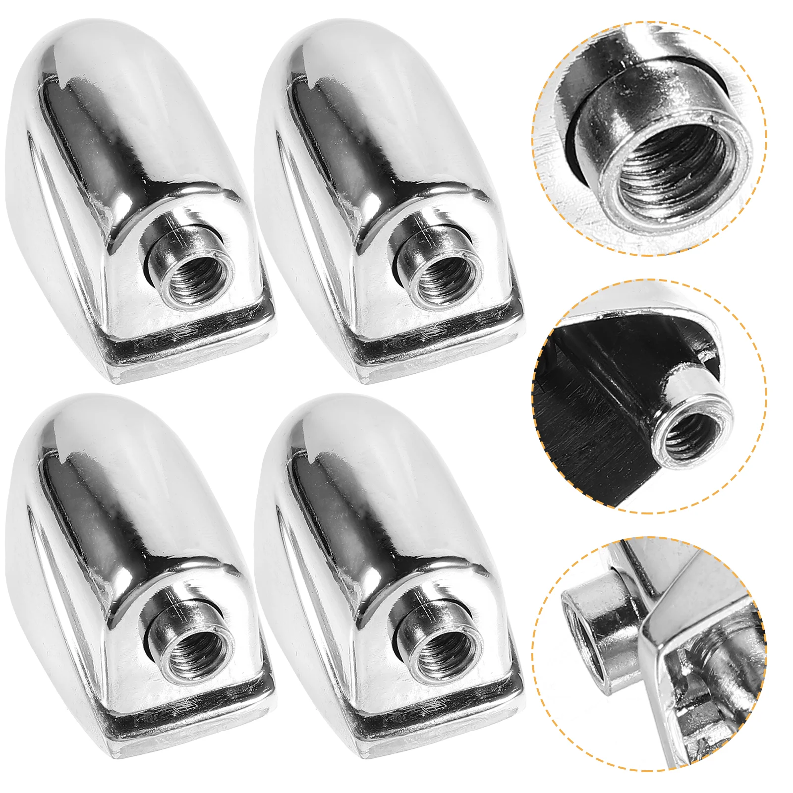 

5Pcs Drum Claw Hook For Bass Drums Snare Drum Parts Accessories Replacement WC21 ( Silver )