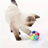 1/3PCS Cat Toys Cat Plush Ball Toy Pet Elastic Bell Ball Self Hi Ball Playing Cat Colorful Woolen Ball 6