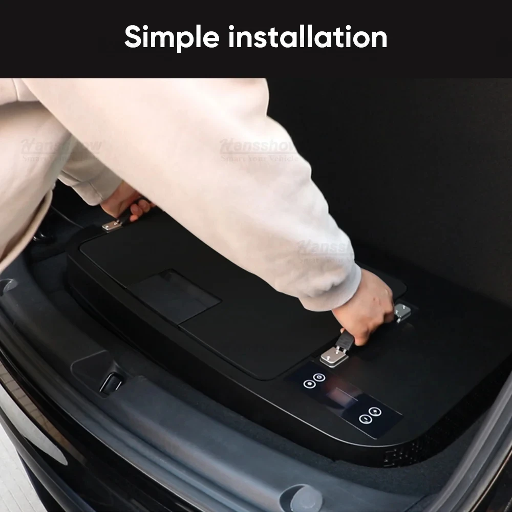 High Quality and Portable Mini Camping Car Fridge Freezer Slide Car Refrigerator Freezer For Refrigerator For Model 3/Y