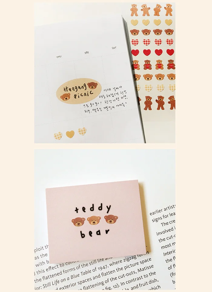 Koreanische Import Suatelier Mini Happy Daily Life Lebensmittel Tiere Aufkleber Scrapbooking Diy Journaling Tagebuch Schreibwaren Aufkleber Schule – Detail 8