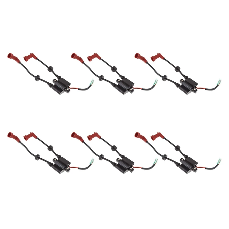 

6X Marine Outboard Ignition Coil Assy For Yamaha F9.9 13.5 15 20 25HP 40HP Replace 6F5-85570-10 Motors Parts