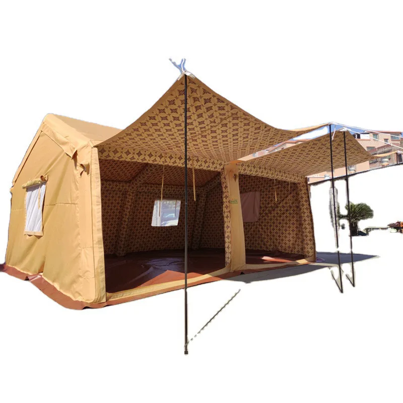 

One-bedroom Waterproof Warm Large Inflatable Tent Wilderness RV Multi-person Camping Waterproof Outdoor Inflatable Tent