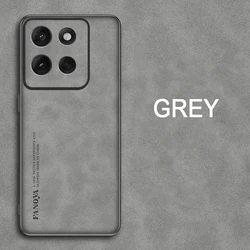 Leather Shockproof Matte Case - Skin Feel, Soft Back Cover Protector for Moto G100 Pro 5G (GRAY)