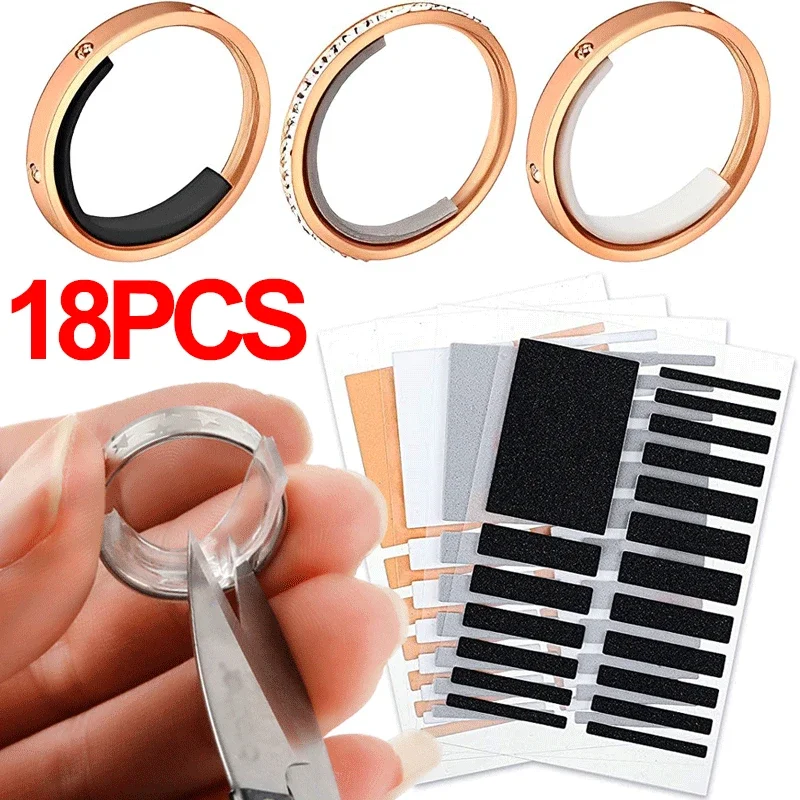 Transparent Inner Sticker for Rings Adjusting Size Ring Tightener  Adjustment Invisible Reducer Resizing Fixed Tool