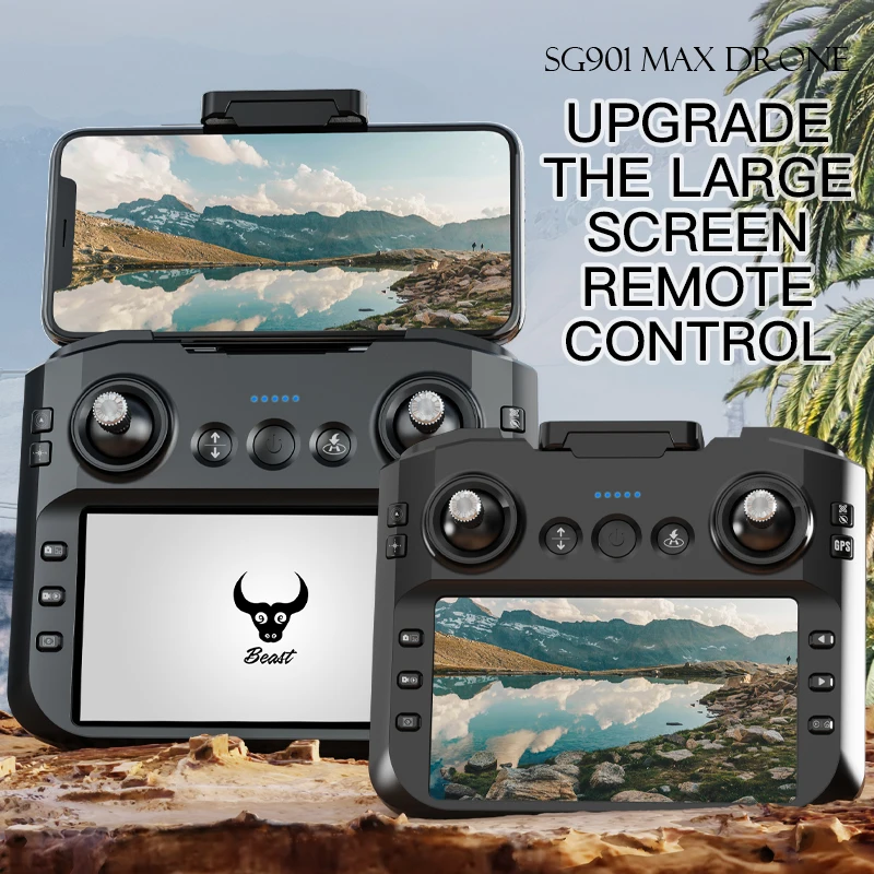 Drone SG901 MAX 8K GPS 5G avec évitement d'obstacles, quadricoptère RC professionnel