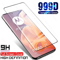 Premium 999D Curved 9H Tempered Glass Phone Armor Screen Protector - HD Film - Moto G85 5G (Black Edge)