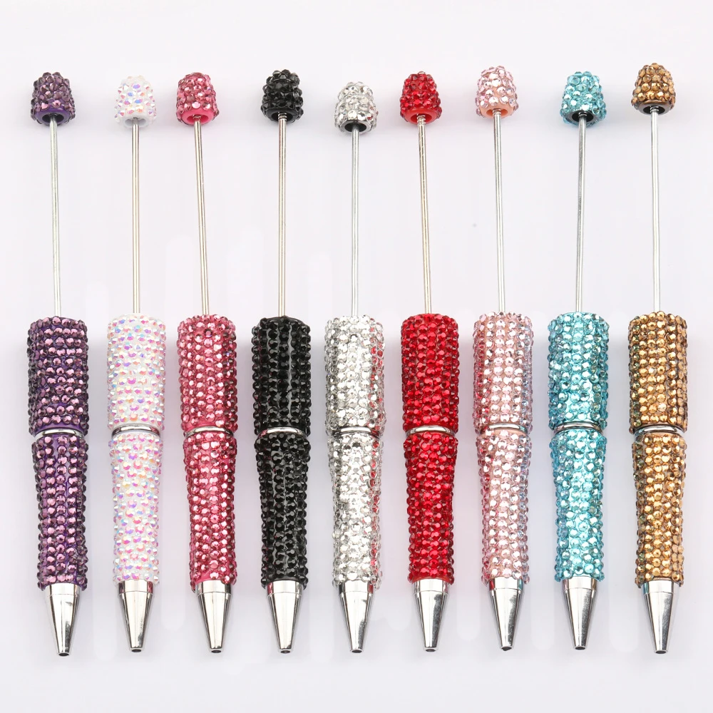 Cordial Design 20Pcs 14*149MM Jewelry Findings & Components/Beadable Pen Findings/Plastic Pens/DIY Beaded Rhinestone Pen #16428 - cordial