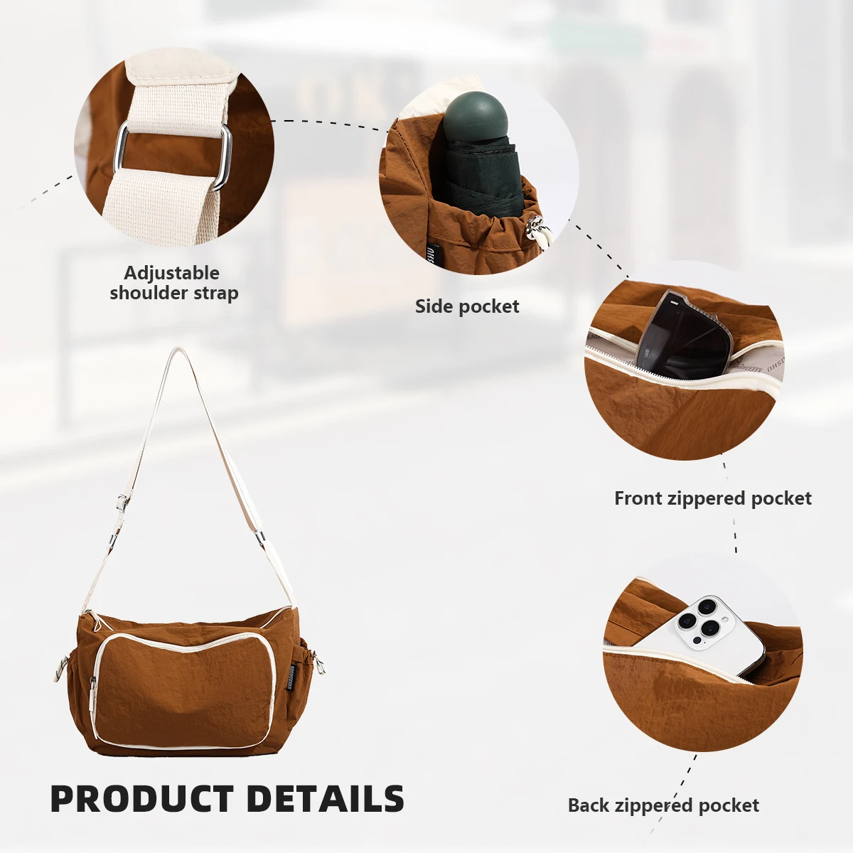 Crossbody Bag for Women 2025 New Style Water Bottle Bag Sports Shoulder Bag Stylish Commuter Bag Versatile Yoga Bag Gym Bag Outdoor Hiking