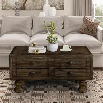 40" Wooden Coffee Table 1