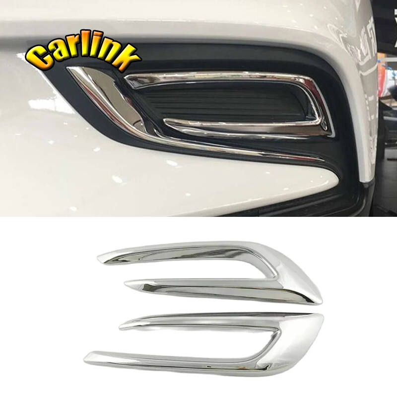 

For Opel Mokka Buick Encore 2016 2017 2018 ABS Chrome Car Front Bumper Front Lamp Cover Decorative Frame External Accessories