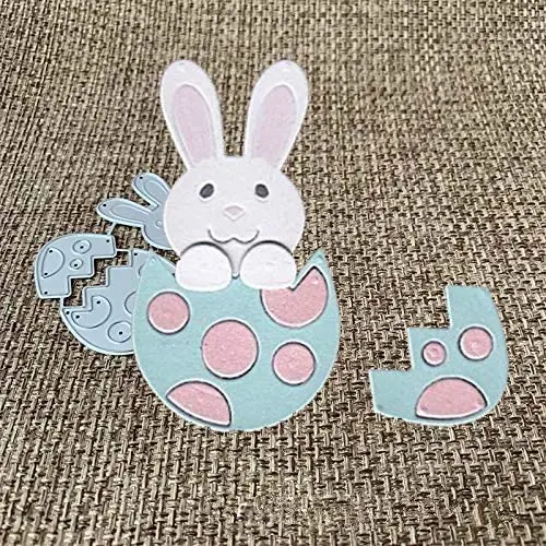 

Cute Rabbit Eggshell Metal Cutting Dies Stencils Scrapbooking Album Paper DIY Card Craft Embossing Die Cuts