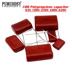 63V 100V 250V 400V 630V CBB Polypropylene Film Capacitor 100PF 220PF 470PF 10NF 1UF 22NF 100NF 220NF 330NF 470NF 680NF New