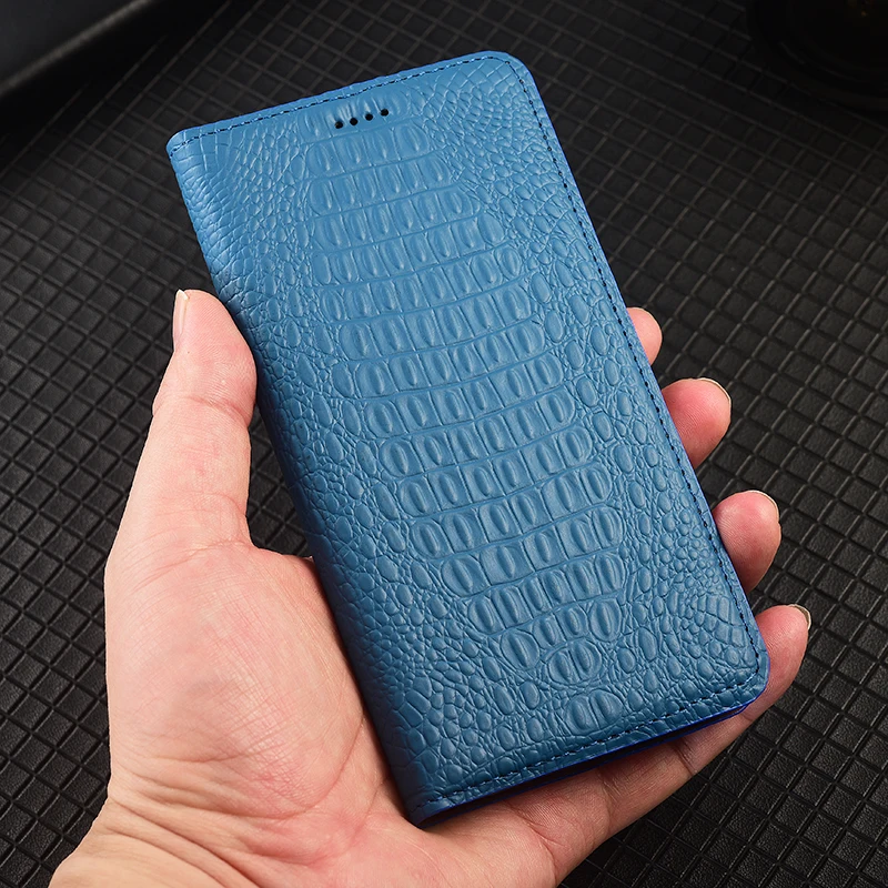 Premium Genuine Leather Flip Cover Wallet Phone Case Shell