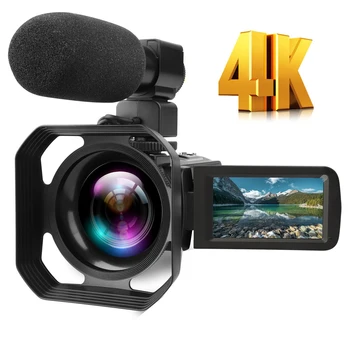 18X Zoom 48MP IR Night 3.0 270° Rotation Touch Screen WIFI 4K Digital Video Camera For Vlog Live Streaming