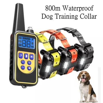 Electric Dog Training Collar Waterproof Dog Bark Collar Pet With Remote Control Rechargeable Anti Barking Device All Breed Dogs 1