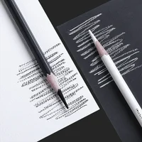 6Pcs Professional Sketch Charcoal Pencil Black/White 4mm Core High-gloss Drawing Sketching Pencil for Art Supplies 2