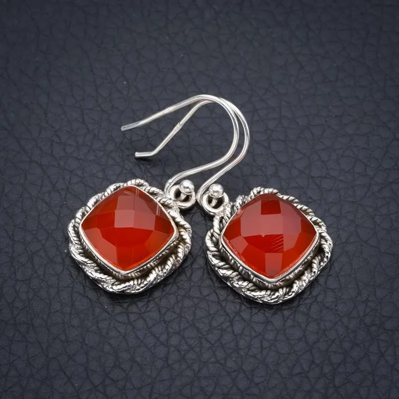 

Сердолические серьги ручной работы из серебра 1,25 дюйма F5711 StarGems