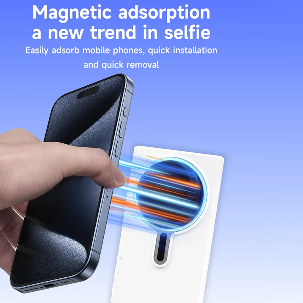 Mobile Selfie Wireless Screen Mirroring Device, Rear Camera, Live Streaming, Selfies, Magnetic Attraction Screen Sharing Device