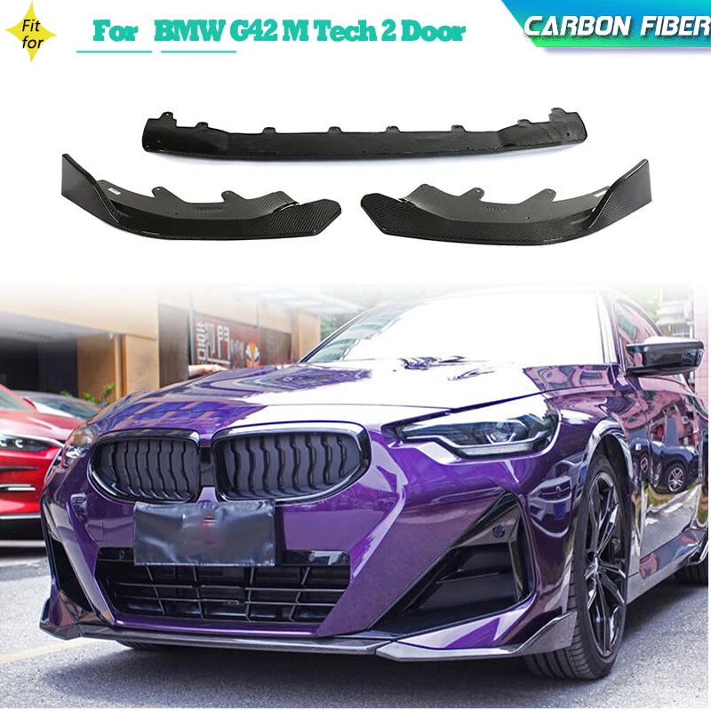 Carbon Fiber Front Bumper Lip Splitters For BMW 2 Series G42 M220i M carbon-fiber-front-bumper-lip-splitters-for-bmw-2-series-g42-m220i-m