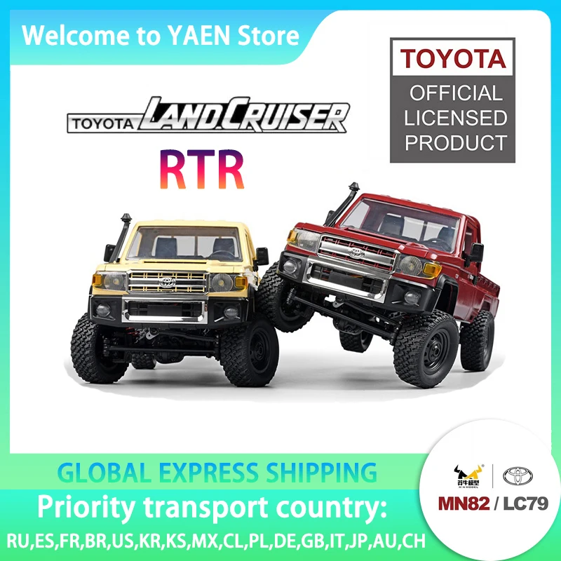 

New Mn82 1:12 Remote-controlled Model Car Rc Climbing Off-road Vehicle Lc79 Large Pickup Truck Adult Toy Gift