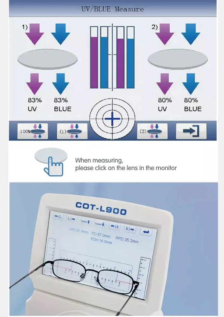Digital Fokometre Lensmeter Cheap China Digital Lensmeter Price Optical Equipment COT-L900